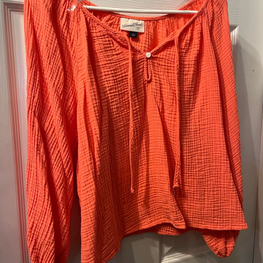 Universal Thread Vibrant Orange Blouse